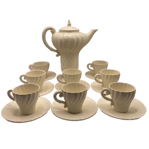 Vintage Franziskaner Ware Swirl Teekanne Espresso Teetasse & Untertasse California Set 17 - Bild 1 von 12