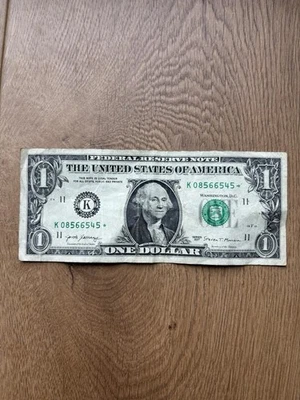 2017 K Series - $1 Dollar Bill Star Note - K0856644 - Image 1 of 2