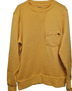 Arthur Beale Men's Orange Pullover Sweater Medium Crew Neck - Picture 1 of 6