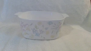 Vintage 1985-99 Corningware A-3-B, 3L Pastel Bouquet, Baking Dish, EUC, No Lid - Picture 1 of 7