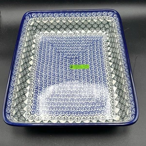 Plato para hornear/lasaña de cerámica polaca grande 12 1/2" x 10 1/4" x 1 3/4" - Imagen 1 de 7