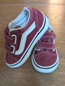 VANS Classic Toddler Size 5.5 Shoes Maroon Red - Picture 1 of 13