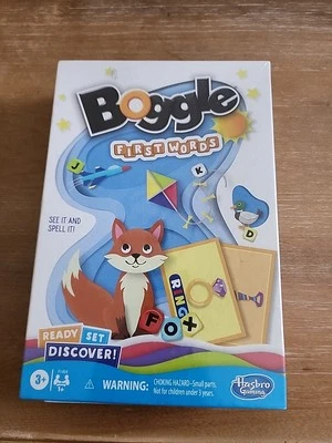 Boggle Hasbro gaming  Boggle First Words Ages 3+ Sealed New Reading Spelling  - Image 1 of 4