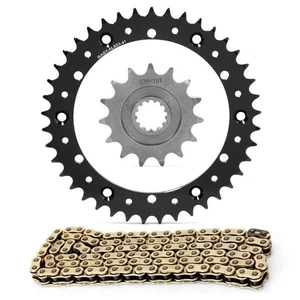 15T 41T Chain Sprocket Kit for Yamaha YFM660 Raptor 2001-2005 YZ400 1998 Black - Picture 1 of 17
