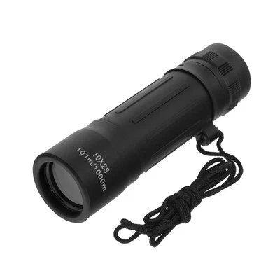 MIL-TEC Tactical Monocular 10x25 Military Scope Outdoor Surveillance Black - Image 1 of 4
