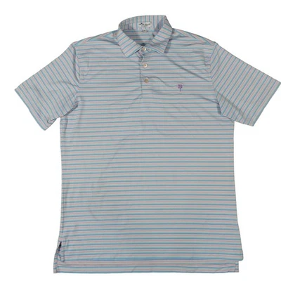 Camisa Polo Peter Millar Performance Rayas Pasteles Old Palm Club de Golf Mediana Foto 1 de 4