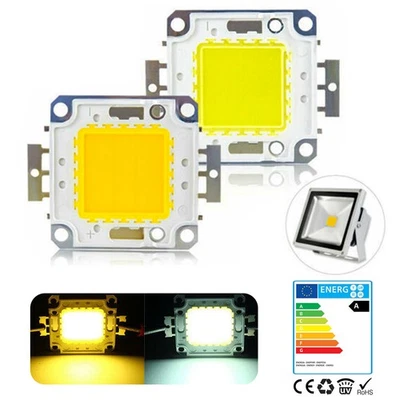 LED Chip Lights High Power COB SMD Bulb 100W 50W 70W 30W 20W 10W Floodlight Lam - Image 1 of 4