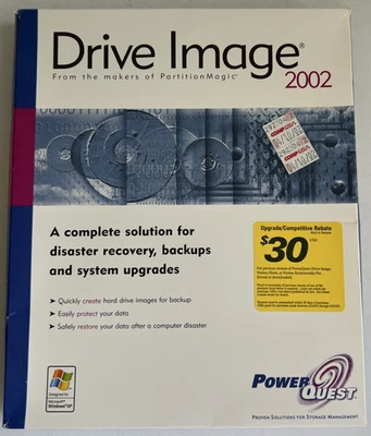 Drive Image 2002 for Windows XP back up, disaster recovery, data restore - Image 1 of 4