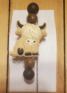 Highland Cow Hair Barrette - Picture 1 of 1