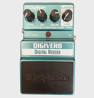 Digitech DigiVerb Reverb Guitar Effects Pedal Used Tested - Image 1 of 4
