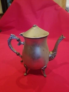 VINTAGE SILVERPLATED TEAPOT  NO MARKING USA - Picture 1 of 8