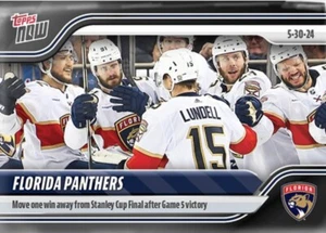 2023-24 TOPPS NOW NHL STICKER FLORIDA PANTHERS #211 MOVE 1 WIN AWAY STANLEY CUPS - Picture 1 of 1