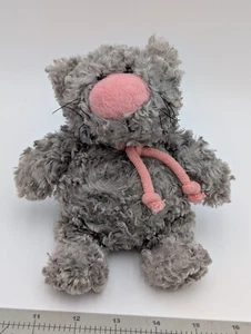 Anna Club Little Kids Preferred Gato Gris Peluche Gatito Rosa Nariz 8 Pulgadas Relleno - Imagen 1 de 10