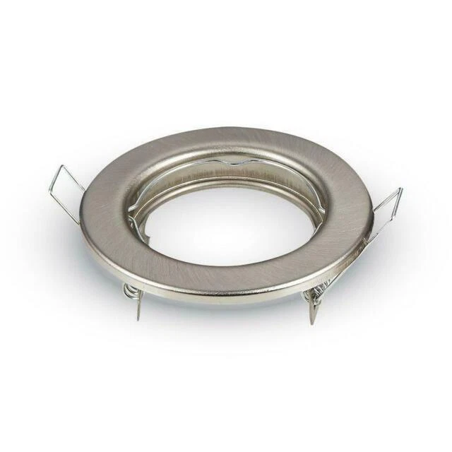 Portafaretti incasso fisso Gu10 - Box 2pz Vt-778 SKU 3585 Nickel satinato