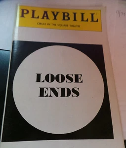 Playbill Loose Ends Circle in the Square NY Kevin Kline, cantante Isaac B diciembre 1979 - Imagen 1 de 6