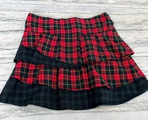 Florence Eiseman Girls Tartan Plaid Tiered Skirt Size 14 - Picture 1 of 8