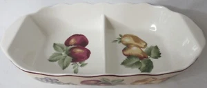 Servizio piatto vintage Noble Excellence Napa Valley 11,5" diviso mela pera BELLO - Foto 1 di 9