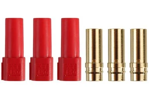 Contacto dorado XT150 3 casquillos carcasa roja AM-632-3RF - Imagen 1 de 1