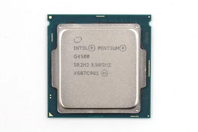 Intel Pentium G4500 3.50GHz Dual-Core 3MB LGA 1151 CPU P/N: SR2HJ Tested Working - Image 1 of 2
