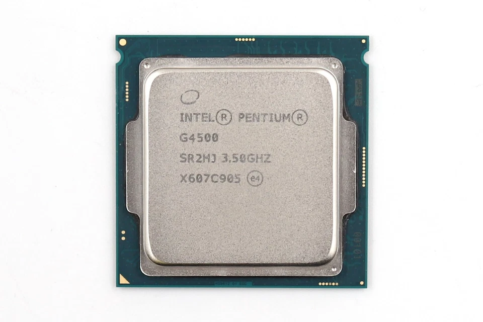 Intel Pentium G4500 3.50GHz Dual-Core 3MB LGA 1151 CPU P/N: SR2HJ Tested Working - Image 1 of 2
