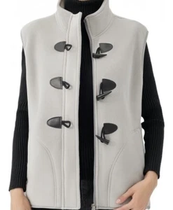 Full Zip Winter Warm Sleeveless Cardigan Coat Waistcoat - Picture 1 of 2