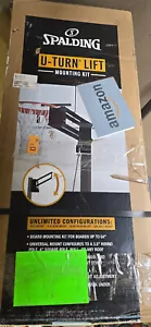 Kit de montaje de sistema de elevación de aro de baloncesto ajustable Spalding U-Turn negro - Imagen 1 de 6