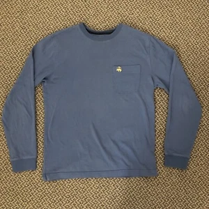 Brooks Brothers 346 Long Sleeve Crew Neck Shirt with Pocket Light Blue Size XS - Picture 1 of 9