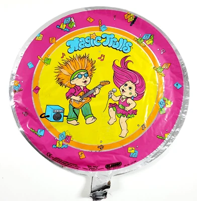 Vintage 80s Classic Mylar Helium Party Balloon Applause Magic Trolls Rock Band - image 1 of 4