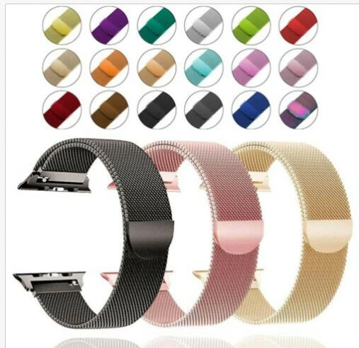 Apple Milanese Loop Watch Band - 42mm,  RED, adjustable  - Image 1 of 1