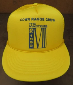 The Masters VII Down Range Crew 1992 shooting Hunting Upland trucker cap hat VTG - Picture 1 of 7