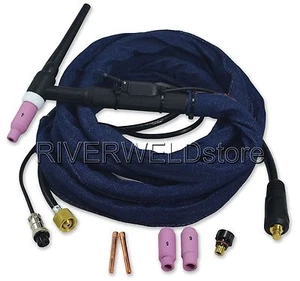 Antorcha de soldadura WP-17-12 12 pies 150 amperios refrigerada por aire completa 4 metros - Imagen 1 de 2