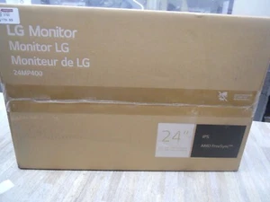LG 23.8" IPS AMD FREESYNC 24MP400-B SEALED NEW MONITOR - Picture 1 of 9