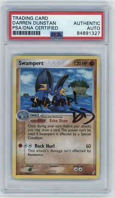 PSA Signed Darren Dunstan Swampert 27/100 Crystal Guardians 2006 - Image 1 of 2