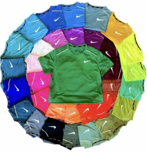 Nike Miler 1.0 T Shirt - Various Colours / Mint / Sangria / Blue / Orange Etc - Picture 1 of 33