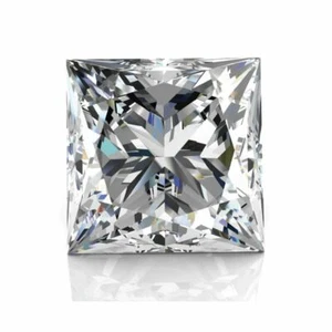 2/5 Carat Loose Moissanite White D Color SQ 4x4mm VVS Certificate Princess 4mm - Picture 1 of 9