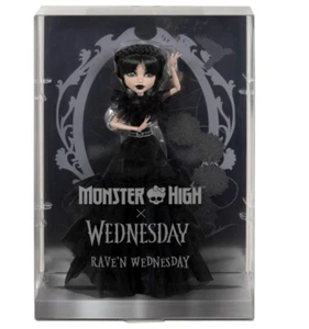 New Wednesday Addams Doll Monster High Rave’N Wednesday New in Box - Bild 1 von 2