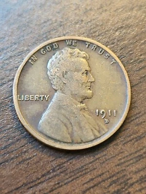 1911-D Lincoln Wheat Cent Penny Coin - Image 1 of 4