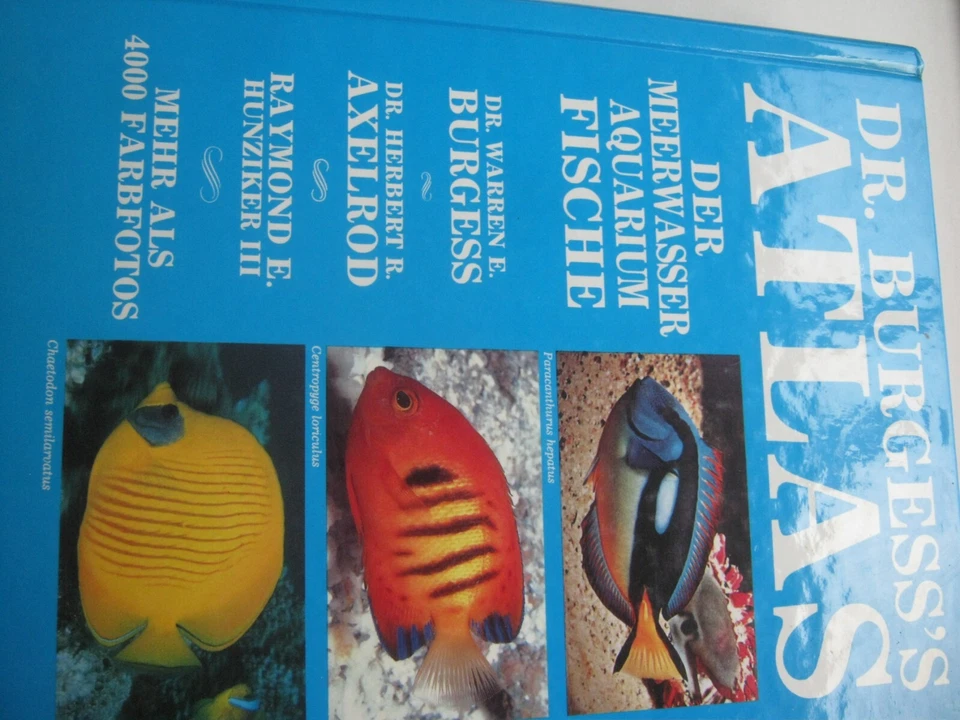 Dr.Burgess Atlas der Meerwasser Aquarium Fische v.Dr.H.Axelrod Buch 4000Farbfoto - Bild 1 von 1