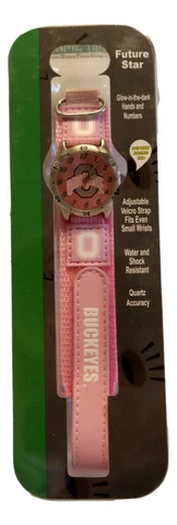 Ohio State Buckeyes NCAA Watch Women's Adjustable Strap Glow-In-The-Dark Numbers Cover