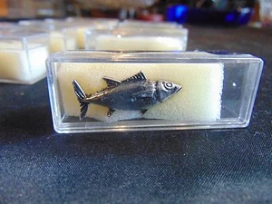 1 Tie clip Silver Tuna Fish in gift box men's accessory hat scarf fishing sport - Picture 1 of 1