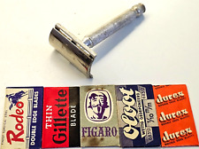 Vintage Priginal GILLETTE  safety Razor 5 pc LOT Razor Blade, men's shaving tool