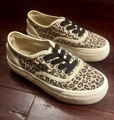 Очаровательный девочек ZARA гепард печать кроссовки размер 32 (12,5) леопард туфли на платформе - Изображение 1 из 4
