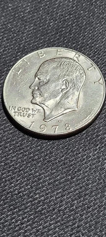 1978 D Eisenhower One Dollar Coin mint condition Cover