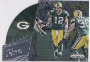AARON RODGERS PRIZM Die-Cut GREEN BAY PACKERS Insert Card 2015 INTROS MINT LE! - Picture 1 of 2