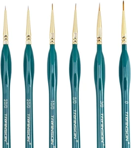 Detail Thin Paint Brush Set 6Pcs for Model Minature Craft and Art Paint - Picture 1 of 7