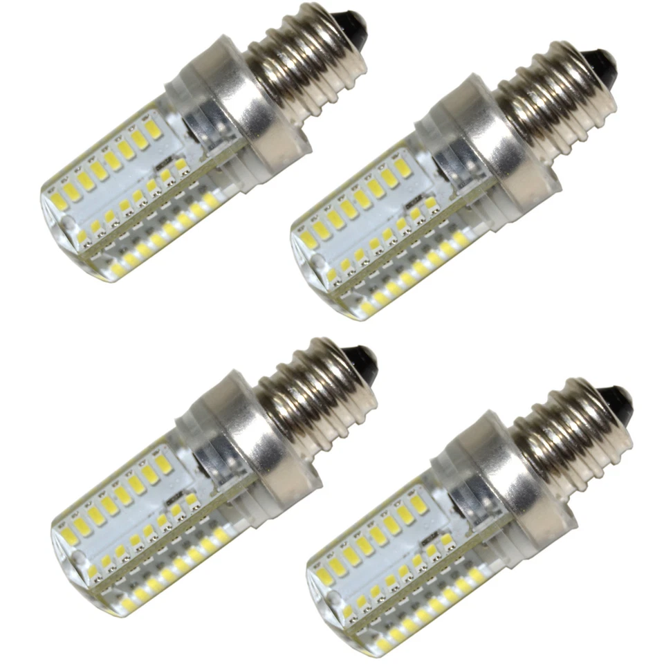 4x E12 Candelabra Base LED Bulbs for GE General Electric WE4M305 Dryer Light - Image 1 of 4