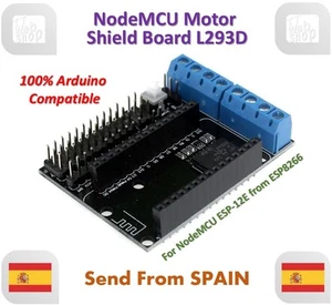 NodeMCU Motor Shield Board L293D for ESP-12E from ESP8266 esp 12E for Arduino - Imagen 1 de 6