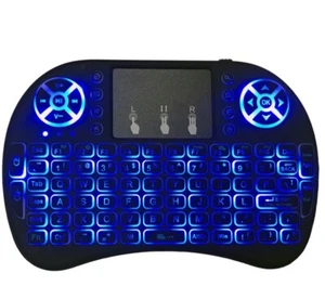 Mini 3 color Backlit Keyboard 2.4GHz Wireless Keyboard for PI, TV Box Android PC - Picture 1 of 7