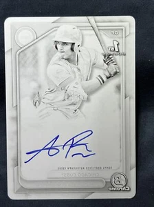 1/1 BLACK PRINTING PLATE 2024 Bowman Chrome ALFONSIN ROSARIO 1st Auto #CPA-ARO - Picture 1 of 8