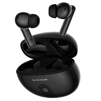 Black Shark TWS BS-T18 with Noise Cancellation and LED Black Bluetooth Headphone - Image 1 of 3